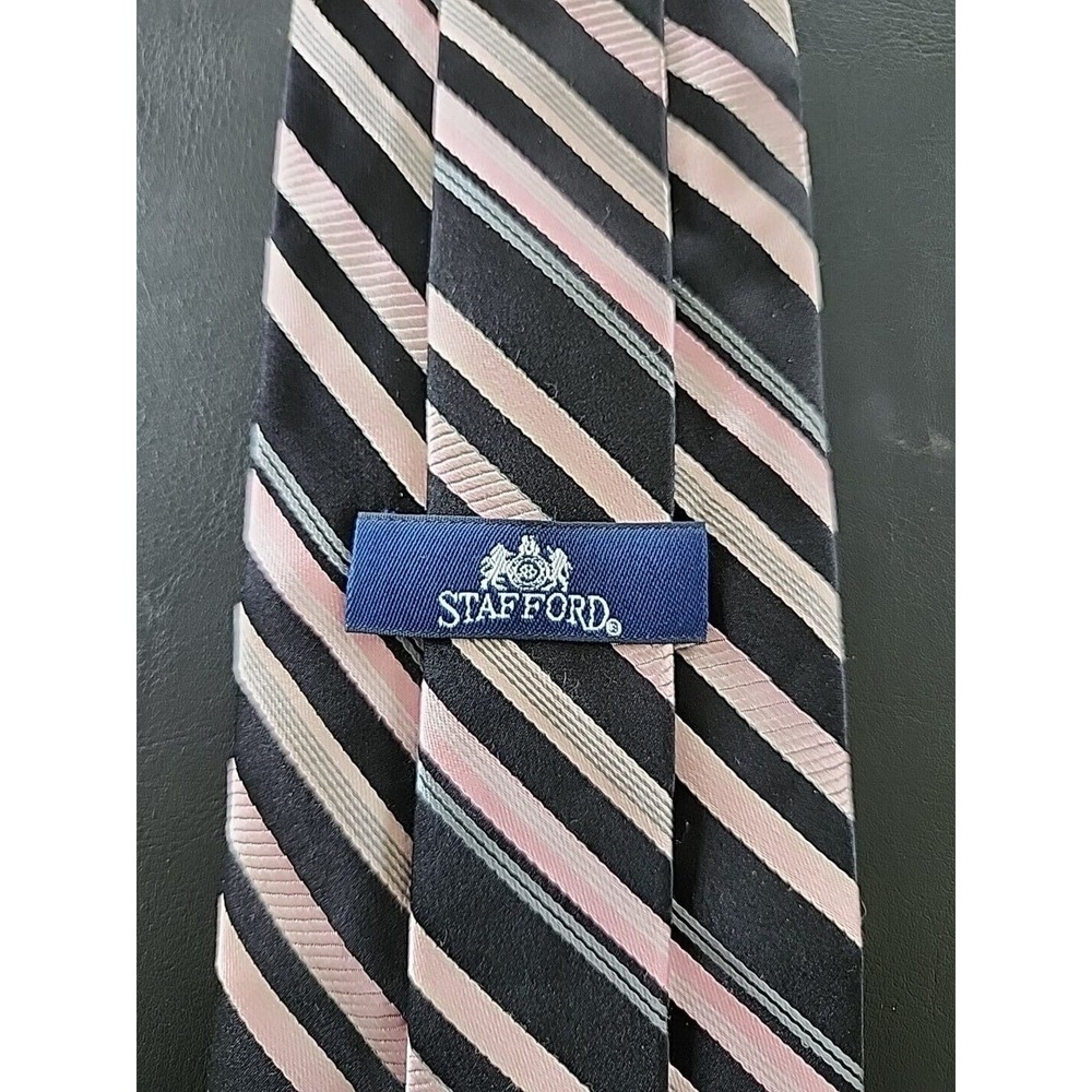 Men's Neck Tie Stafford Silk L58" W3.75"